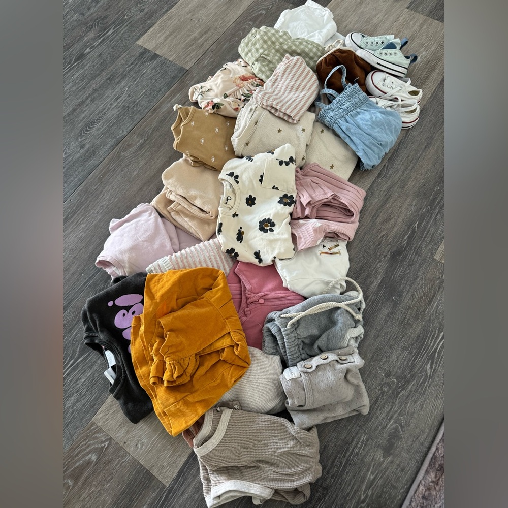 6-12 months baby girl clothing bundle